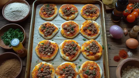 Keto Brazilian Lebanese Sfiha: Mini Pizzas with a Healthy Twist