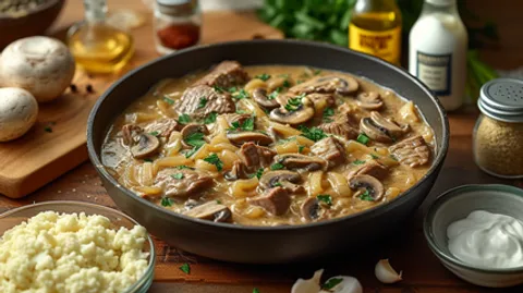 Keto Brazilian Beef Stroganoff: A Comforting Culinary Creation